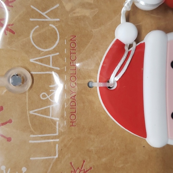 Lila & Jack Holiday Collection NWT Green/White 2-pack Pacifier Clip and Teether - Picture 5 of 5